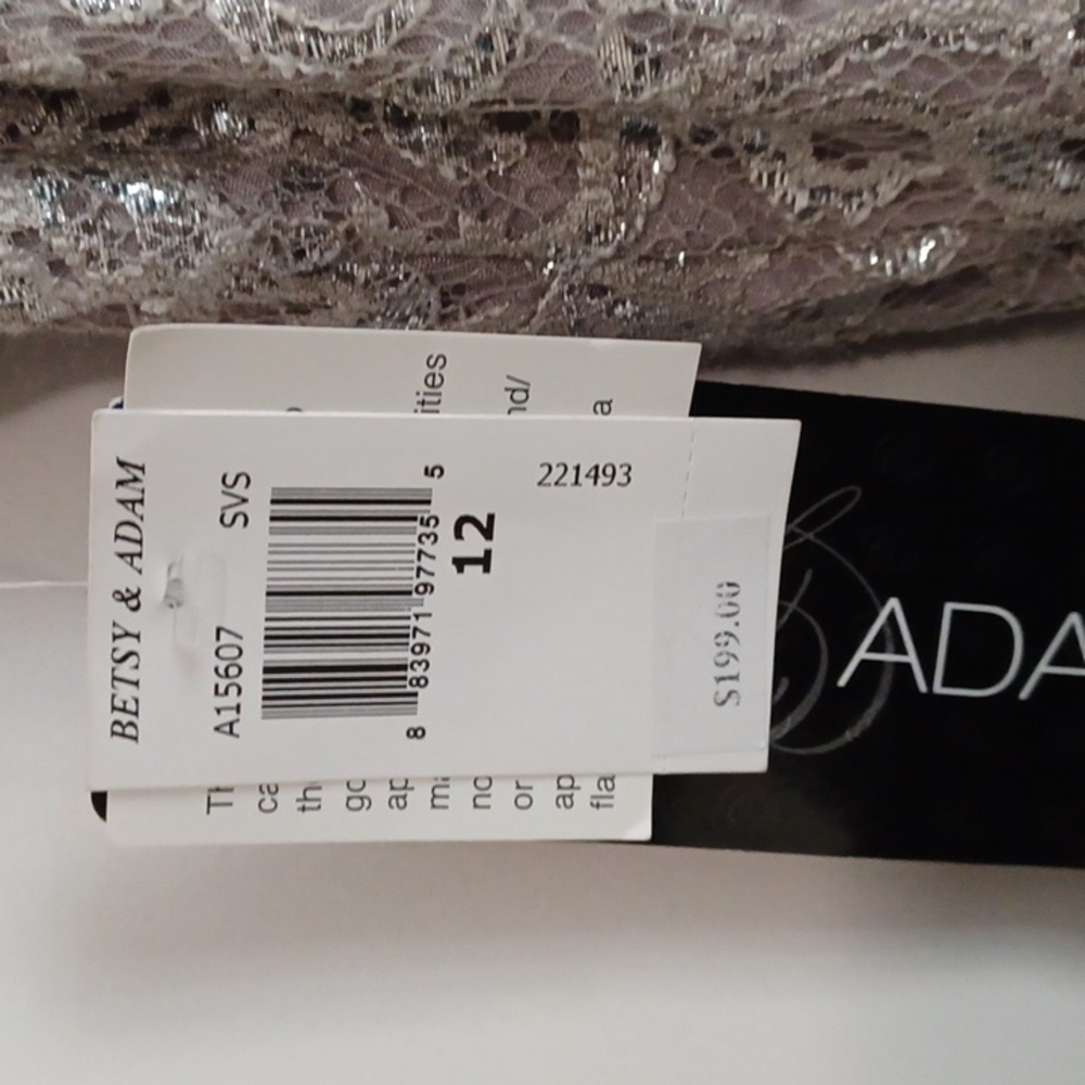 Betsy Adam NWT, made in USA, prom, bridal or special event dress Sz. 12. - Picture 5 of 9